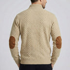 Crown - Jersey de cuello alto clásico para hombre