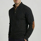 Crown - Jersey de cuello alto clásico para hombre