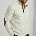 Crown - Jersey de cuello alto clásico para hombre