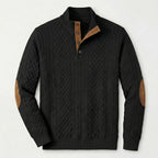 Crown - Jersey de cuello alto clásico para hombre