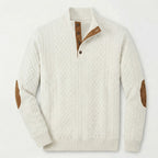 Crown - Jersey de cuello alto clásico para hombre