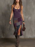 Vestido Estampado con Tirantes Finos